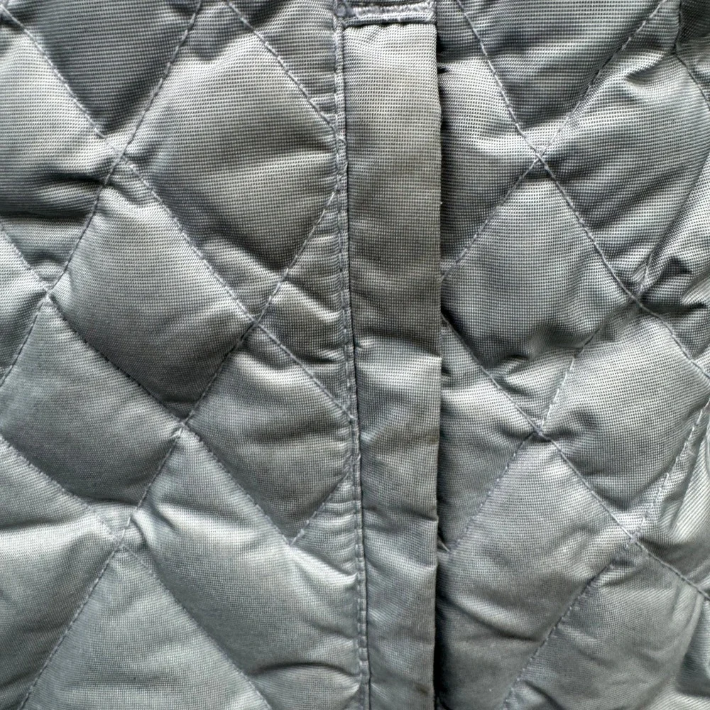 Eddie Bauer Premium Goose Down Vest Womens S Gray‎ Quilted Full Zip Outdoor